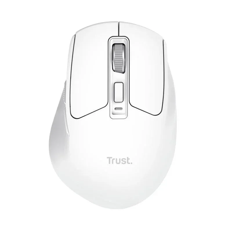Rato Trust Niven RF Wireless Bluetooth 3200DPI Branco USB-C 7 Botões