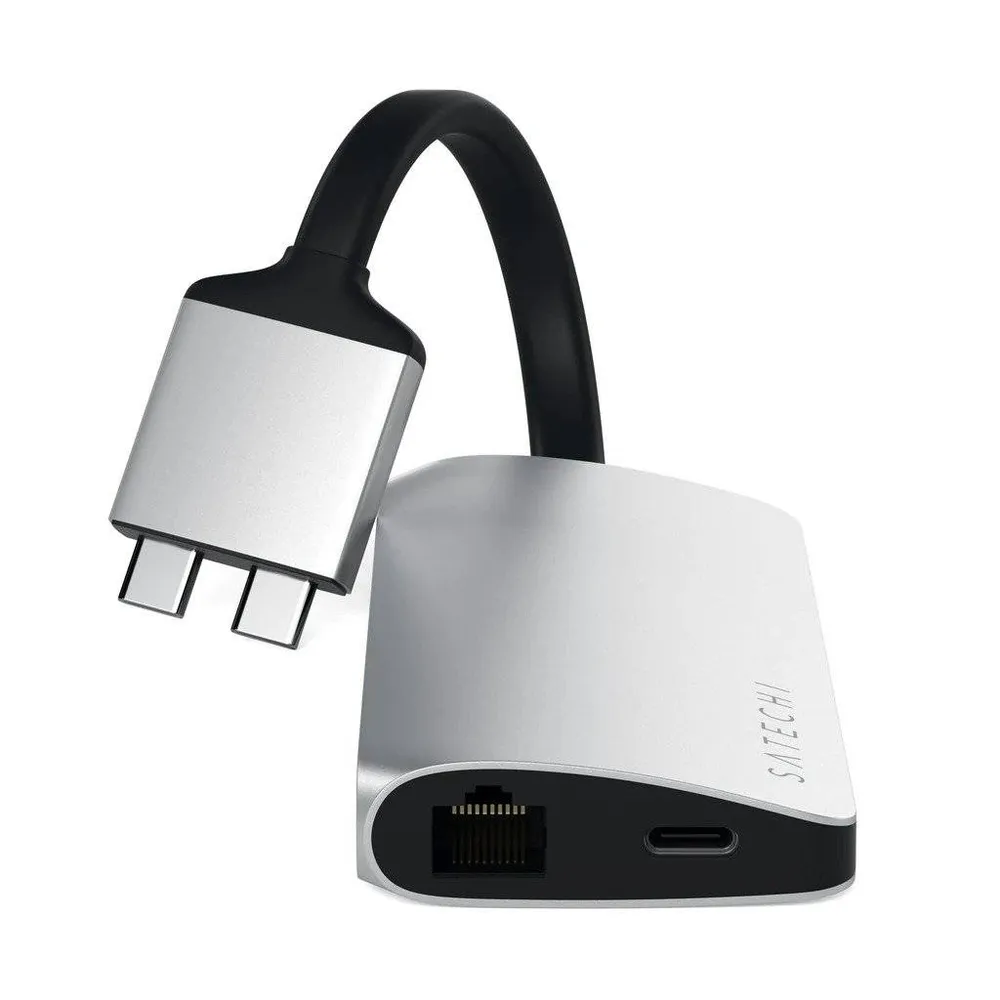 Adaptador Satechi Type-C Dual Multimedia Silver - Recondicionado