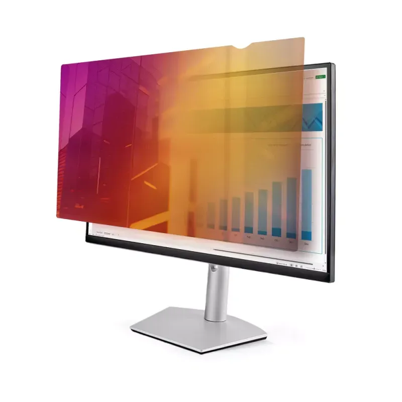 StarTech.com 27-inch 16:9 Gold Monitor Privacy Screen, Reversible Filter w/Enhanced Privacy, Glossy Computer Security Filter, Removable Screen Protector/Shield, +/- 30 Deg. - Filtro de privacidade do display - 2 vias - amovível - encaixe/adesivo - 27