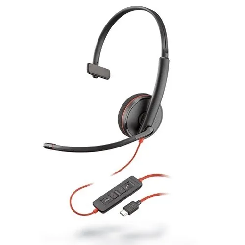 POLY Blackwire 3210 Headset Wired Head-band Calls/Music USB 209748-101