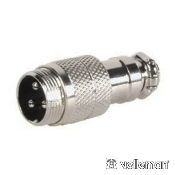 Ficha Microfone 3 Pinos Macho Extensão