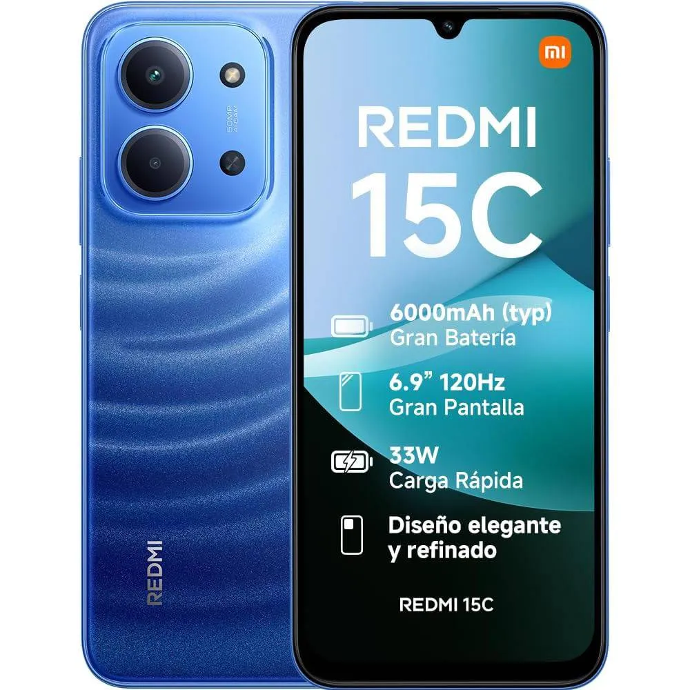 Smartphone Xiaomi Redmi 15C 4G 6.9 4GB/256GB Dual SIM Moonlight Blue - Recondicionado