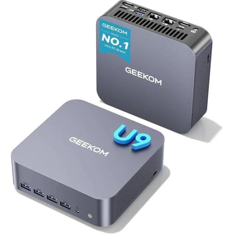 Mini PC GEEKOM GT1 Mega Intel Core Ultra 9 185H 16GB 1TB SSD Intel Arc Windows 11 Pro WiFi 7 Thunderbolt 4