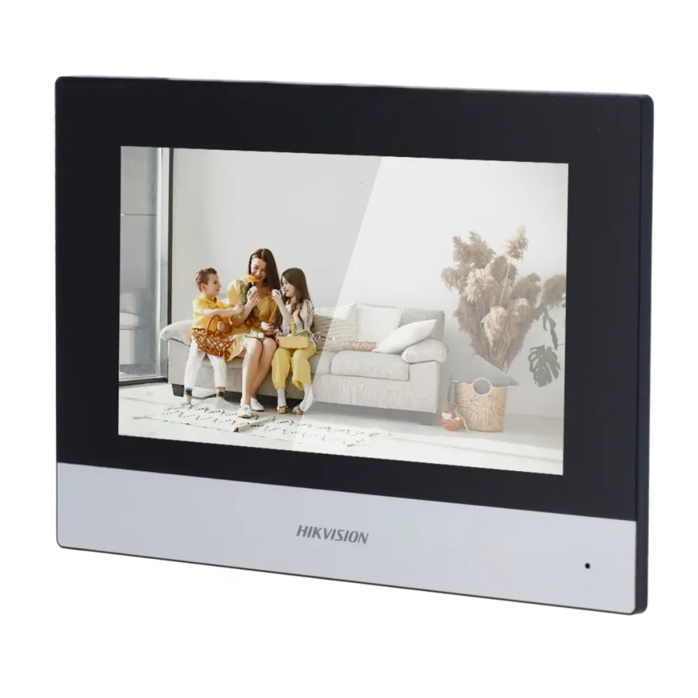 Monitor para Vídeo Porteiro Hikvision DS-KH6320-TE1 7" Tátil TFT Preto