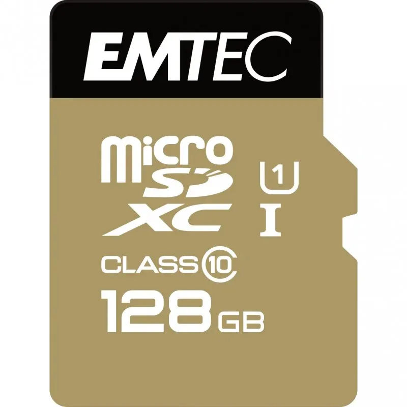 Emtec Elite Gold Memoria MicroSDXC 128GB UHS-I Classe 10 + Adaptador SD