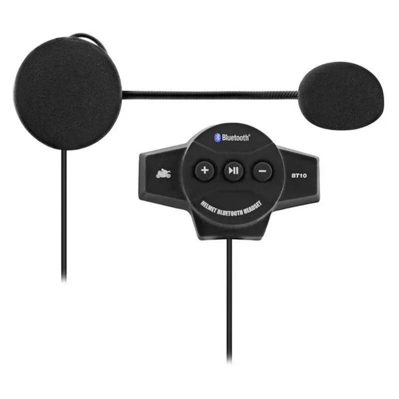 TnB IRCOM1 Auricular de Comunicação Bluetooth com Microfone Integrado, Bateria 400mAh e Controlo de Volume Preto