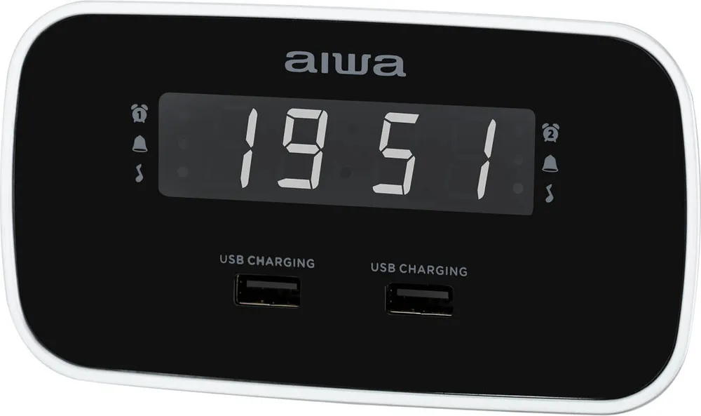 Rádio Despertador AIWA Cru-19Bk (Usb)