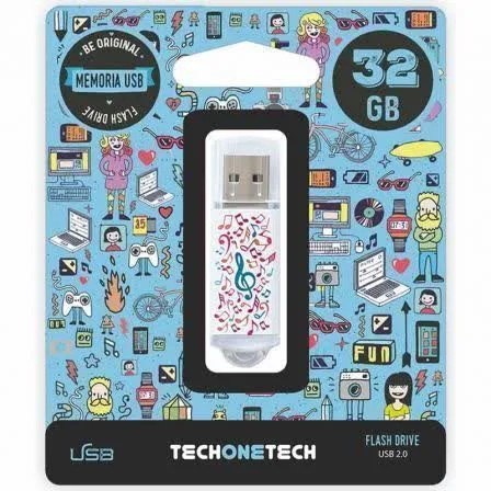 Pen Drive 32 GB USB 2.0 Music Dream Tech One Tech