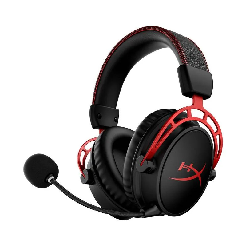 Headset HyperX Cloud Alpha Wireless Gaming DTS Spatial Audio PC Preto/Vermelho