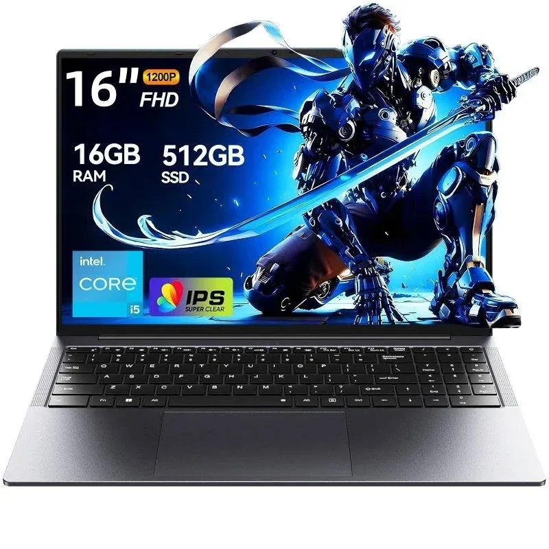 Portátil INTECHNE 16" Intel Core i5-8210Y 16GB 512GB SSD UHD 617 Windows 11 Pro