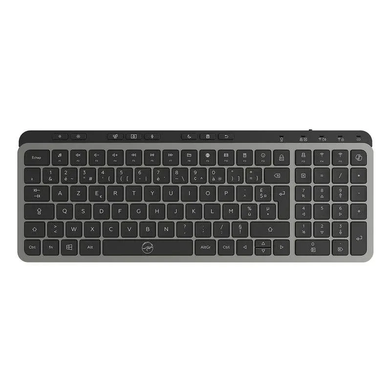 Teclado Mobility Lab KP450W Compact membrana sem fios AZERTY Francês Windows