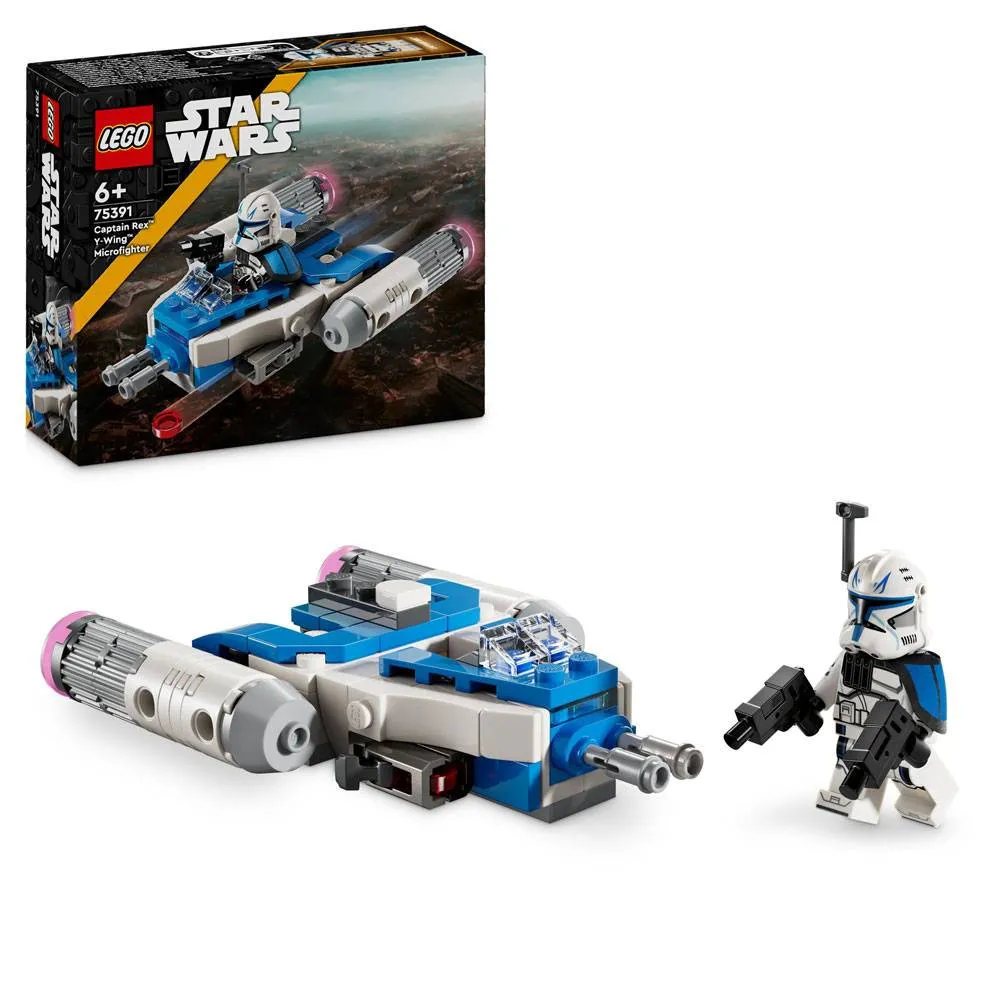 LEGO Star Wars: Microfigher Y-Wing do Capitão Rex | Idades 6+ | 99 Peças | Item 75391