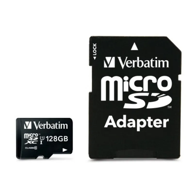 Cartão MicroSDXC Verbatim Premium 128 GB Classe 10 UHS-I 45 MB/s