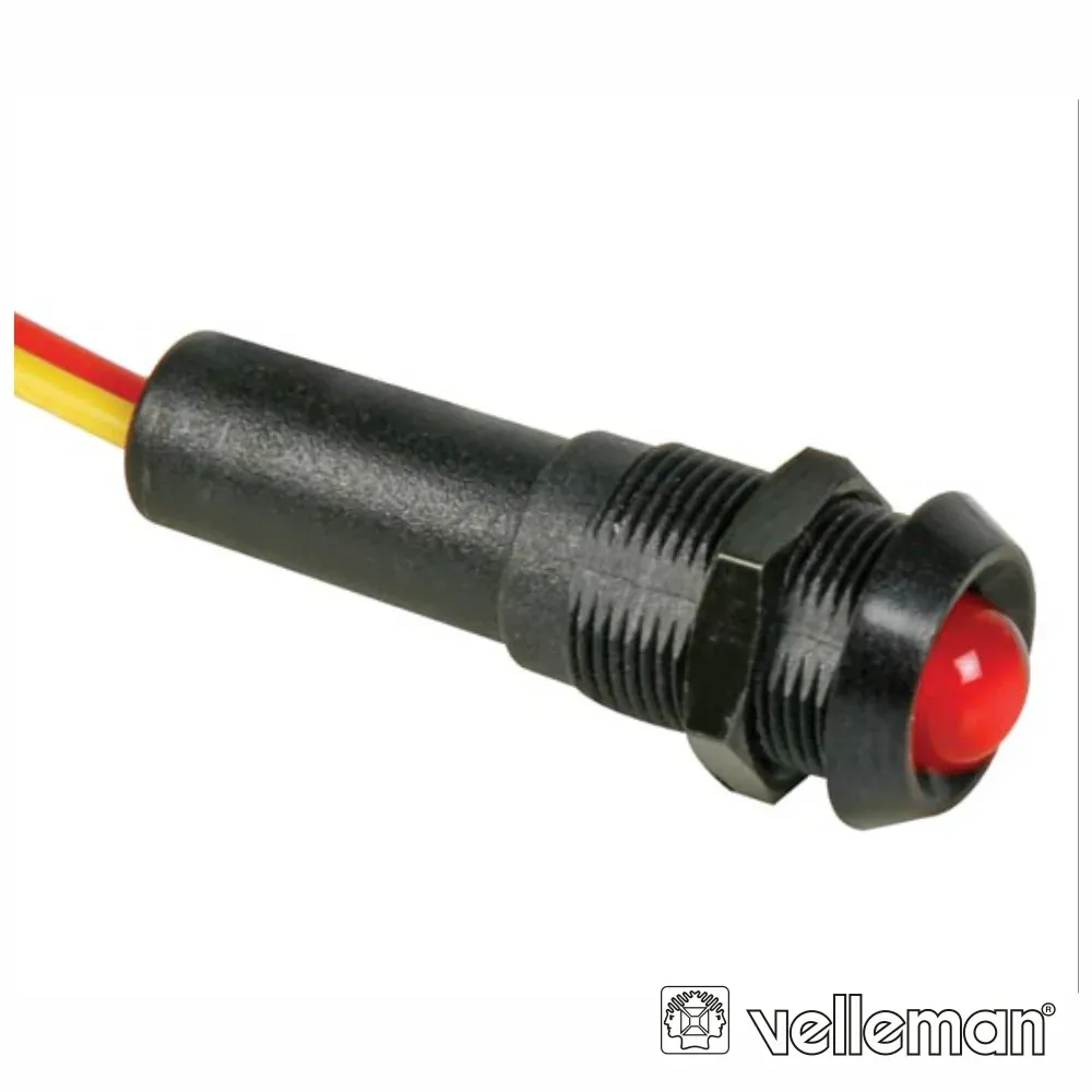 Led Piloto Intermitente 7.70mm 12v Vermelho Velleman