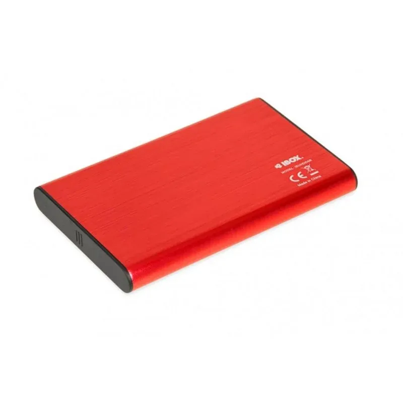 iBox HD-05 Caixa USB 3.2 UASP para HDD/SSD 2.5" SATA III Alumínio Vermelha