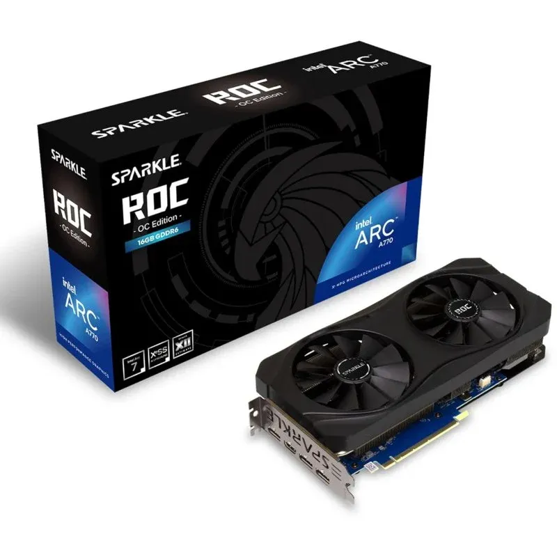 Placa Gráfica Sparkle ROC OC Edition Intel Arc A770 16GB GDDR6