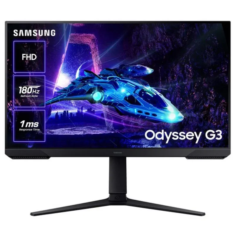 Monitor Samsung 32″ 1080p 180Hz VA FreeSync Altura Protetor de Olhos Sem Moldura HDR10