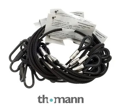 Stairville Safety Set 60cm/4mm Bk 10pcs
