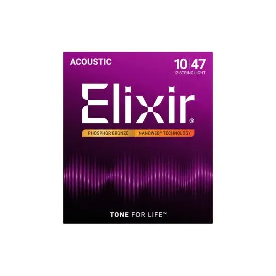 Elixir Phosphor Bronze 10/47 12 String Light