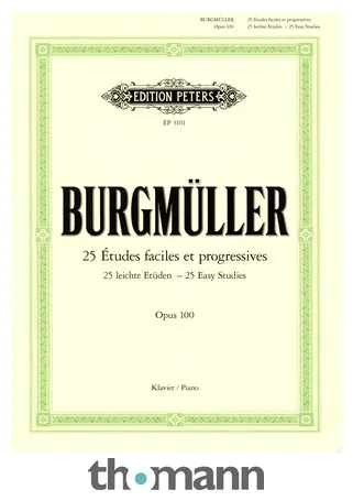 Edition Peters Burgmüller 25 leichte Etüden