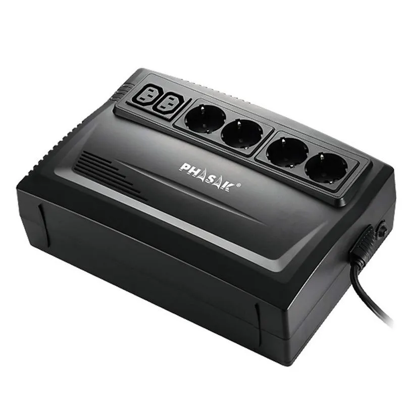 UPS Phasak Kryptos 800VA Preta (PH 9478)