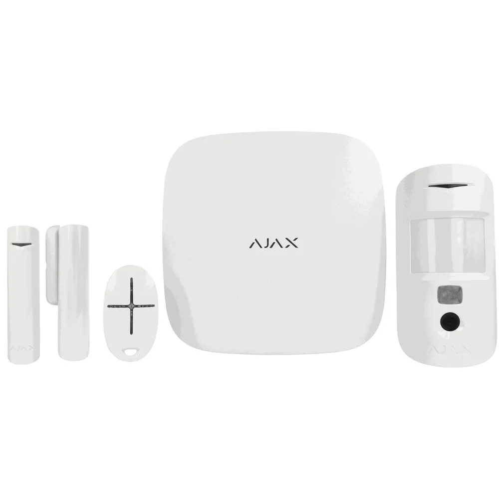 Kit De Alarmes Ajax Branco - Starterkit-Cam-W