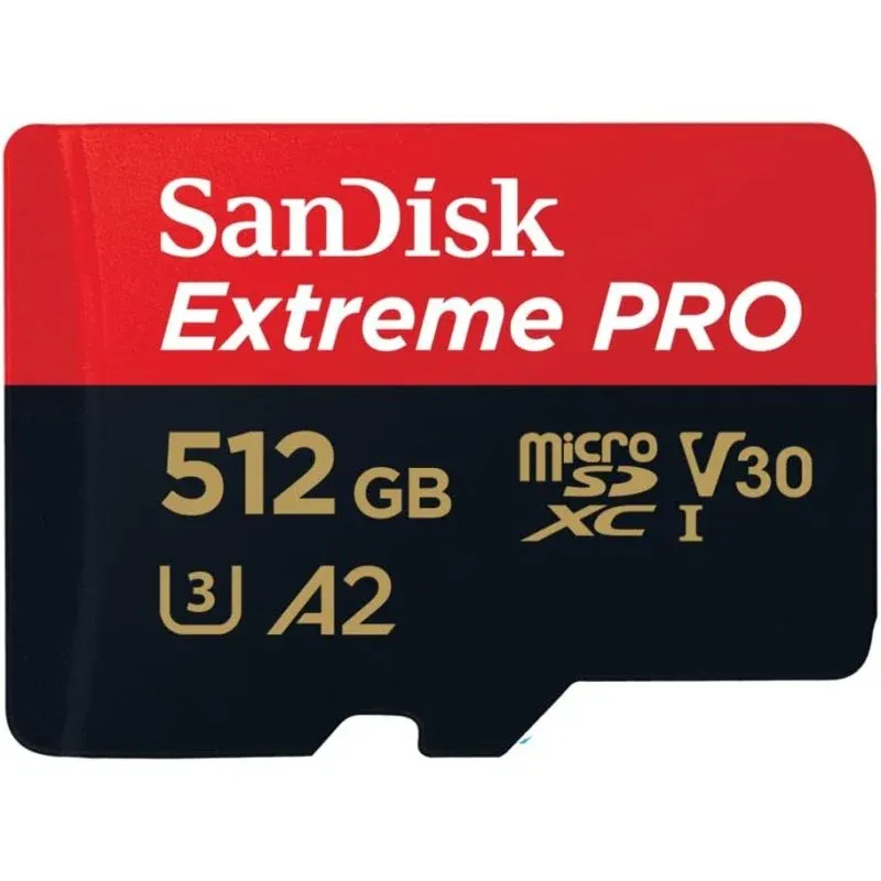 Cartão SanDisk Extreme Pro MicroSDXC UHS-I C10 U3 V30 512GB