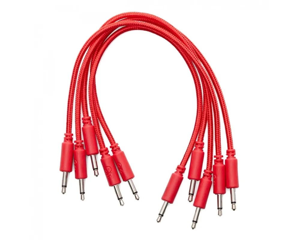 Erica Synths Eurorack Patch Cables 20cm (5 pcs) - Red