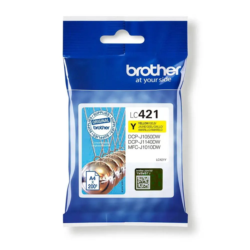 Tinteiro Brother LC421 Amarelo