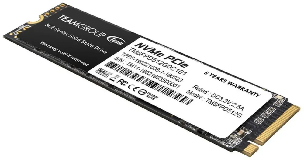 SSD Team Group MP33 PRO 512GB M.2 NVMe (3400/2600MB/s)