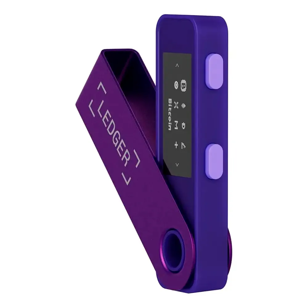 Carteira Ledger Nano S Plus USB-C Crypto Hardware Wallet Amethystviolett