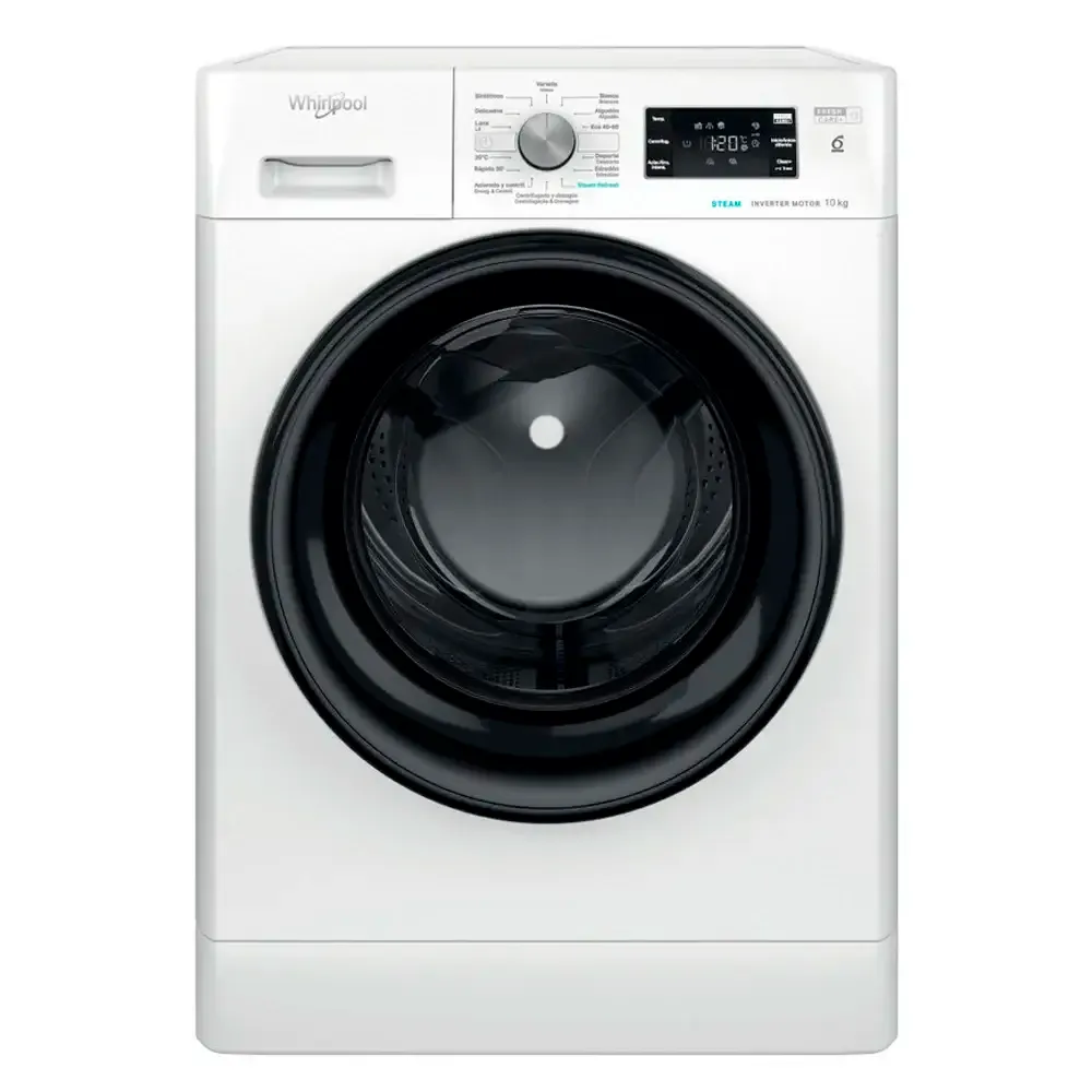 Máquina de Lavar Roupa de Livre Instalação Whirlpool FFB 10489 BV SPT 10Kg 1400RPM A Branca