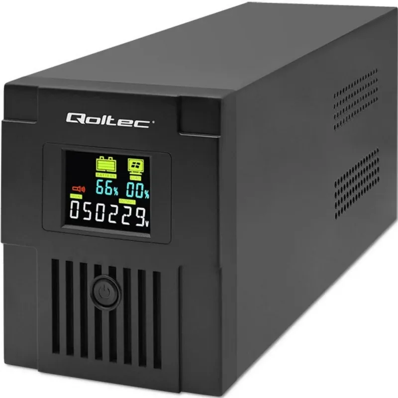 Sai Qoltec 1,5 kVA Bateria de Chumbo-Ácido 6h Ecrã LCD AVR