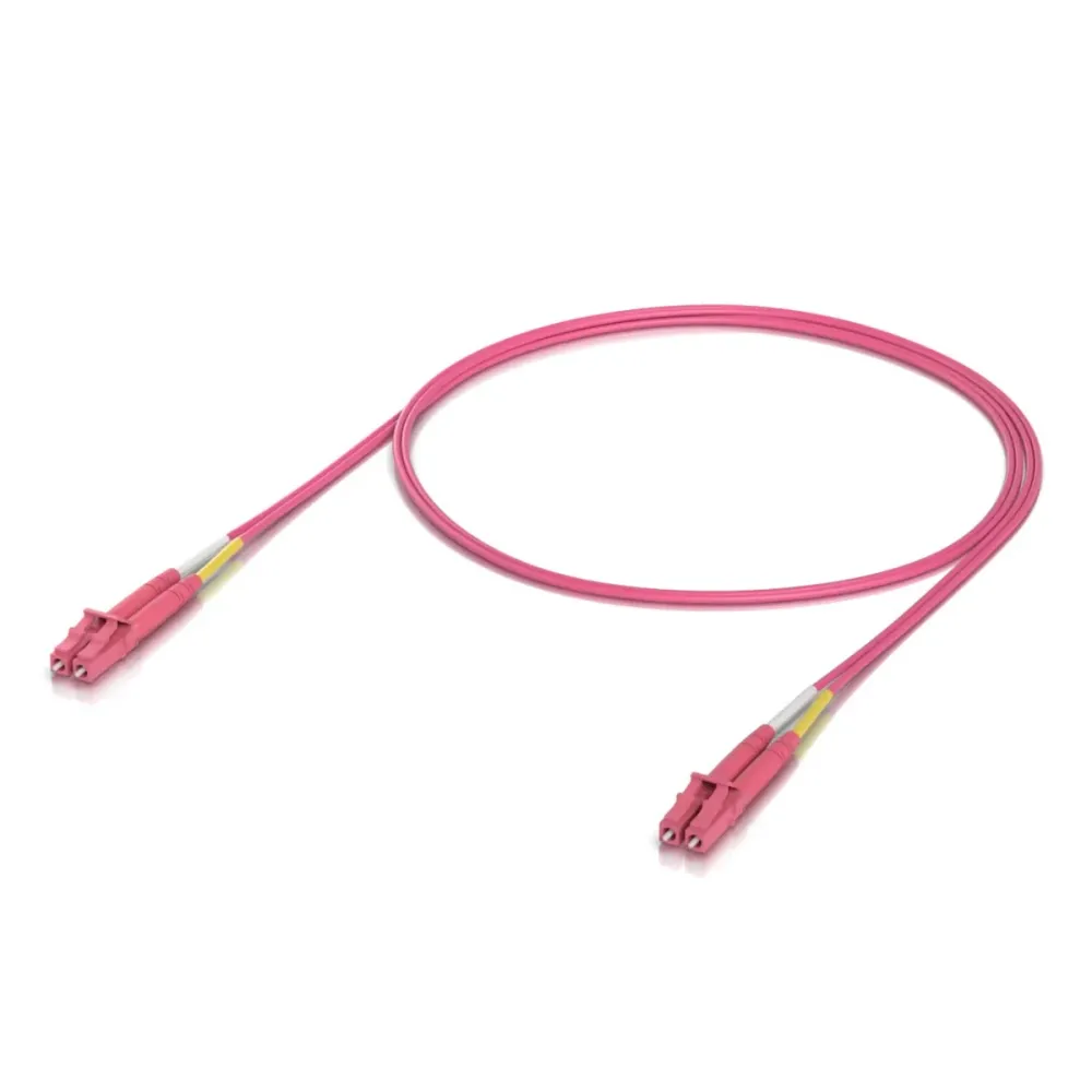 Cabo de Fibra Óptica Ubiquiti OM4 Duplex LC UPC 1M