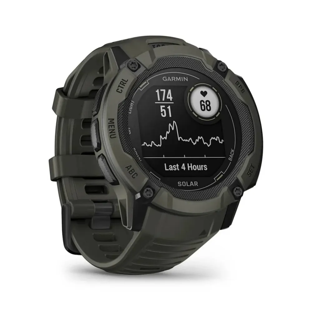 Smartwatch Garmin Instinct 2X Solar 50mm Verde Musgo