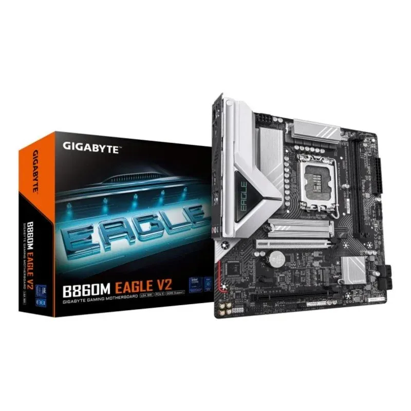 Gigabyte B860M EAGLE V2 Motherboard M-ATX LGA 1851, DDR5, M.2 PCIe 5.0/4.0, LAN 2.5GbE