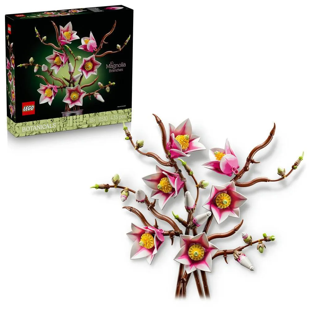LEGO Botanicals: Galhos de Magnólia | Idades 18+ | 435 Peças | Item 11510