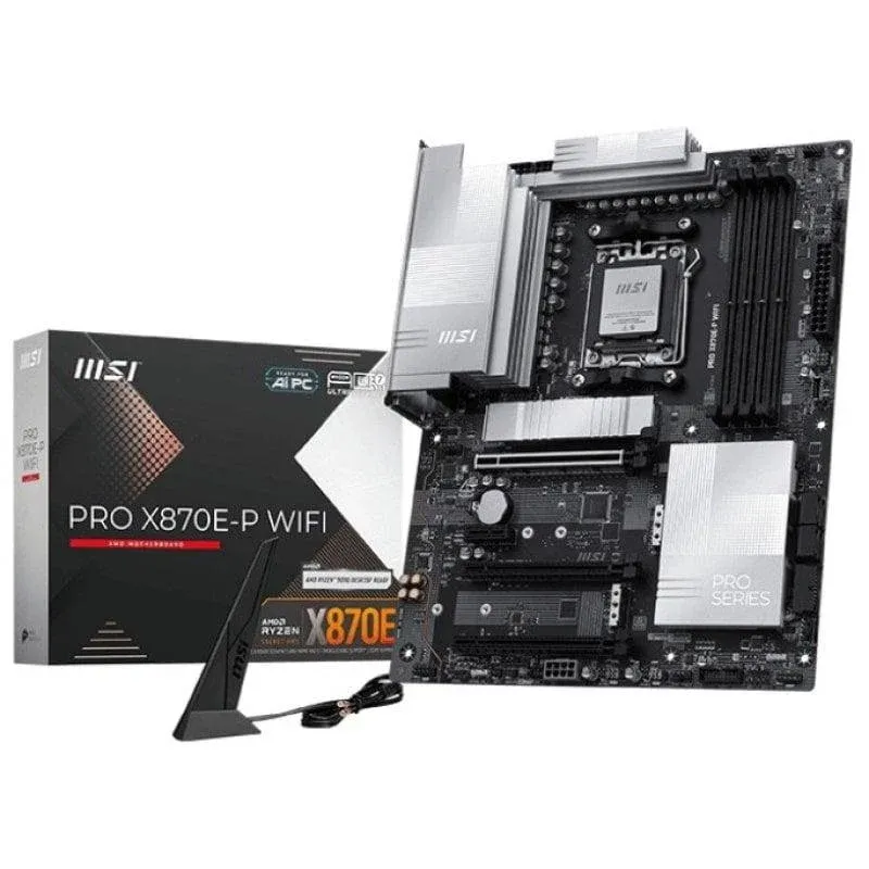 Motherboard MSI PRO X870E-P WIFI X870E AM5 DDR5 ATX WiFi 7 PCIe 5.0 LAN 5G RGB