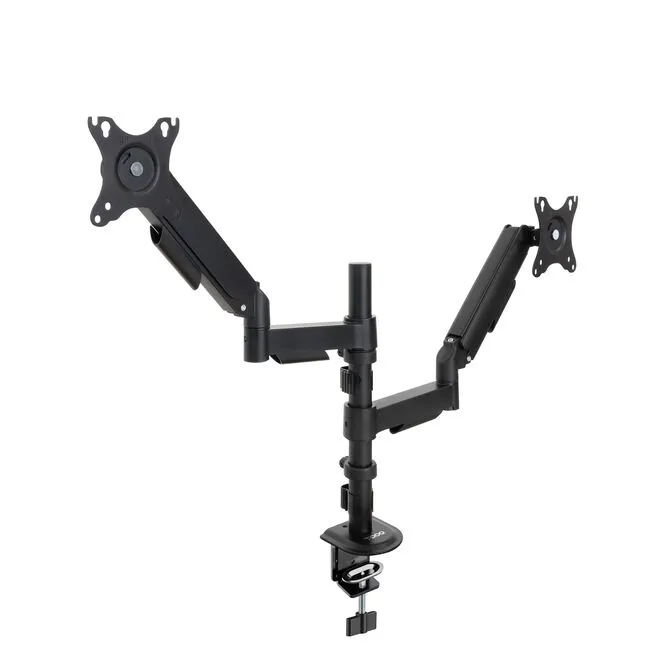 Suporte de Mesa Tooq Duplo Tilt e Giratório 17" a 32" Preto