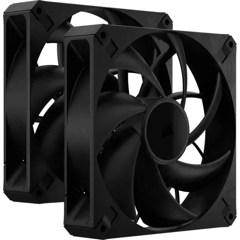 Dual Pack Ventoinhas Suplementares Corsair RS140 MAX PWM 140mm Pretas