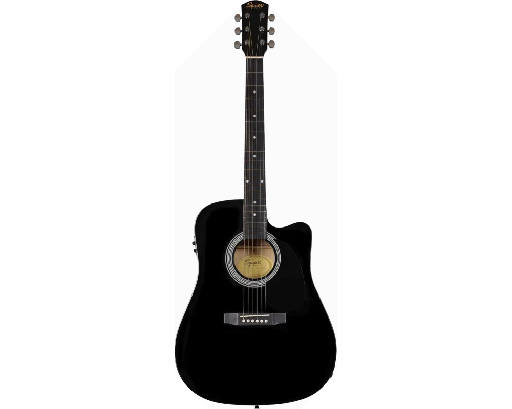 Squier by Fender SA-105CE Black.