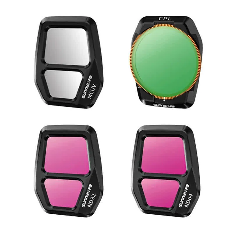 Sunnylife Conjunto de 4 filtros de lente A3S-FI928 para AIR 3S
