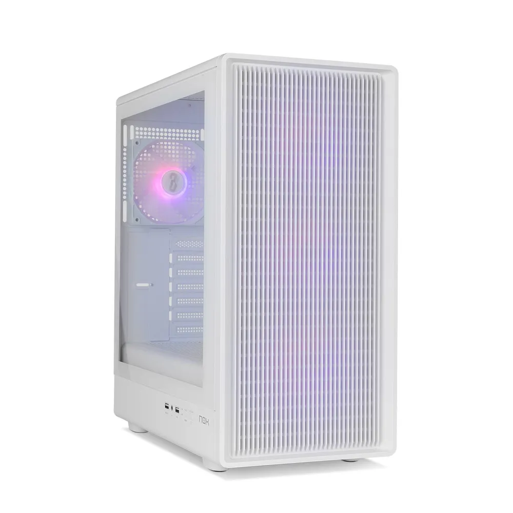 Caixa ATX Nox Infinity Iota ARGB Mesh Tempered Glass Branca
