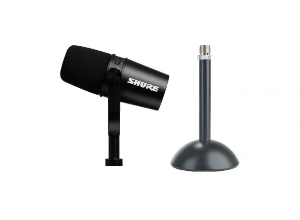 Shure MV7-K + Suporte Euromet