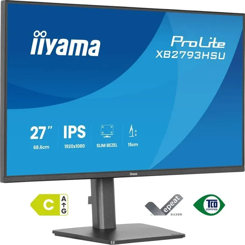 Monitor iiyama ProLite XB2793HSU-B1 27" FullHD 120Hz IPS Pivot Altifalantes USB 1ms