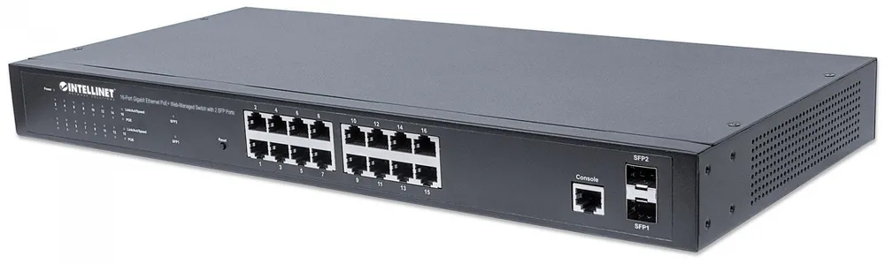 Intellinet 561198 switch de rede Gerido L2+ Gigabit Ethernet 561198