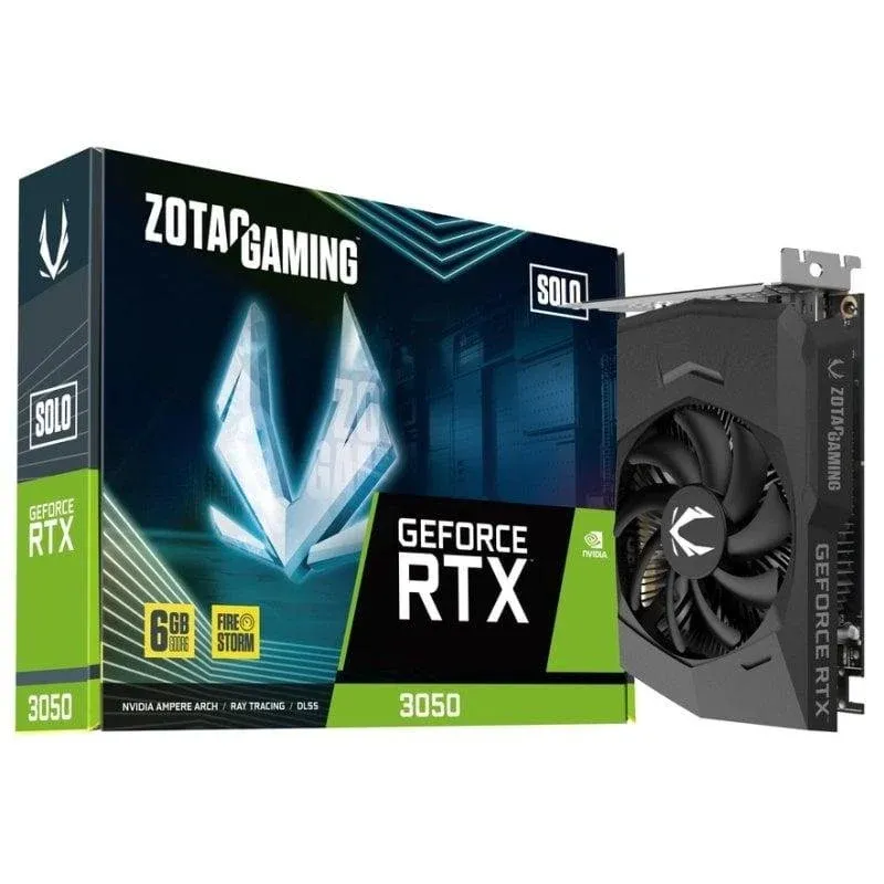 Placa gráfica Zotac Gaming GeForce RTX 3050 Solo 6GB GDDR6