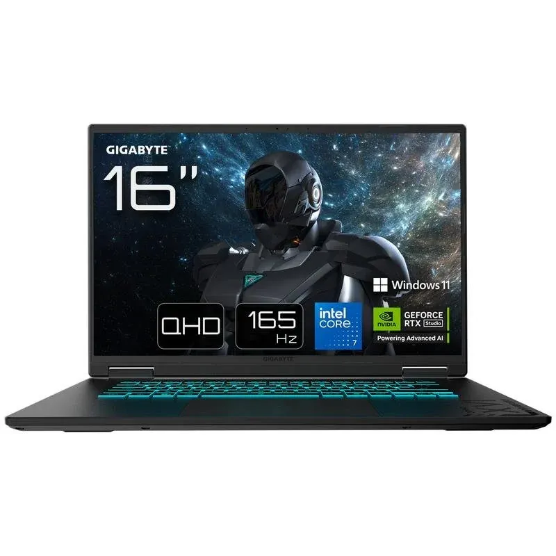 Portátil GIGABYTE GAMING A16 PRO DYHG5DECC4SH 16" Intel Core 7 240H 32GB 1TB SSD RTX 5080 Windows 11