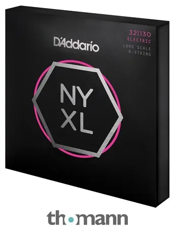 Jogo cordas baixo elétrico D'Addario NYXL32130 6 cordas 032-130