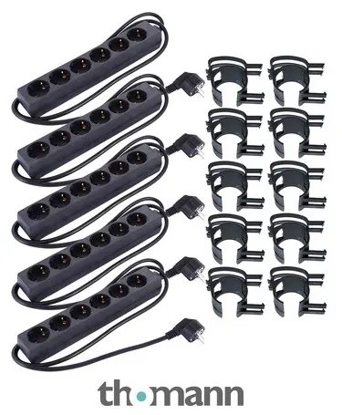 Stairville Snap black 10 pcs Bundle 6-way